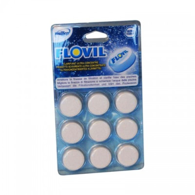 Clarificador agua piscina FLOVIL 9 pastillas